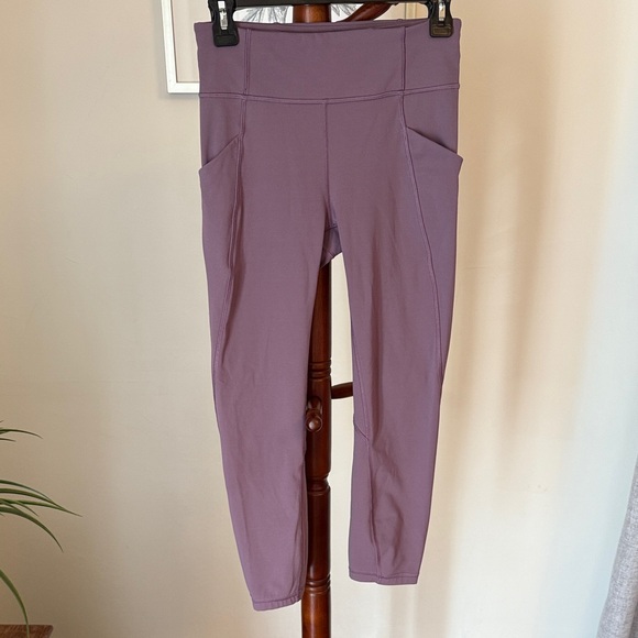 Lululemon Leggings Set in Pale Blue, Pink, and Wisteria Purple - Picture 2 of 7